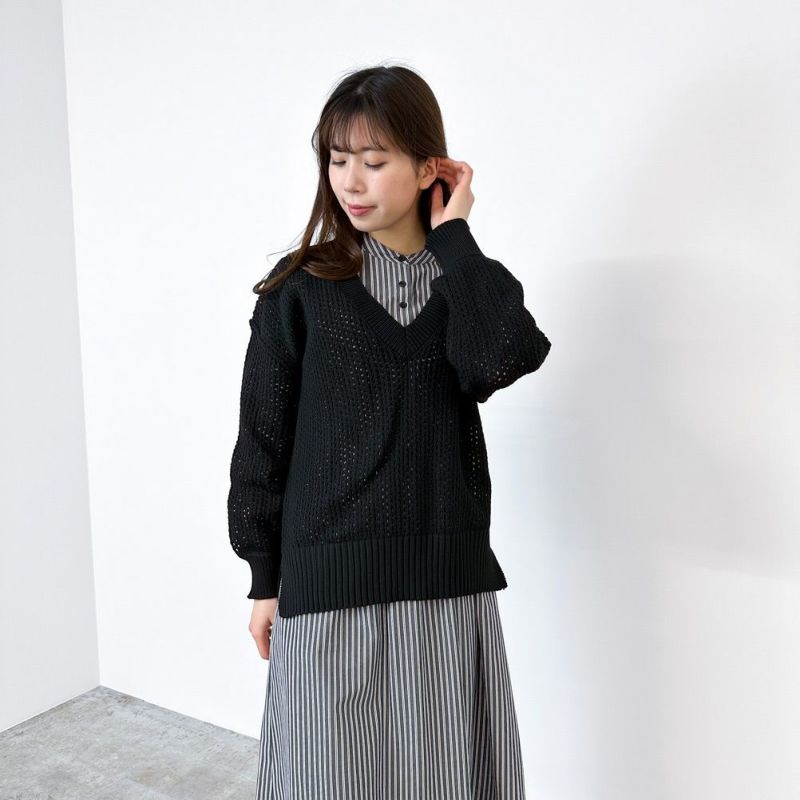 GOOD CREW  メッシュニットプルオーバー レディース商品画像-8