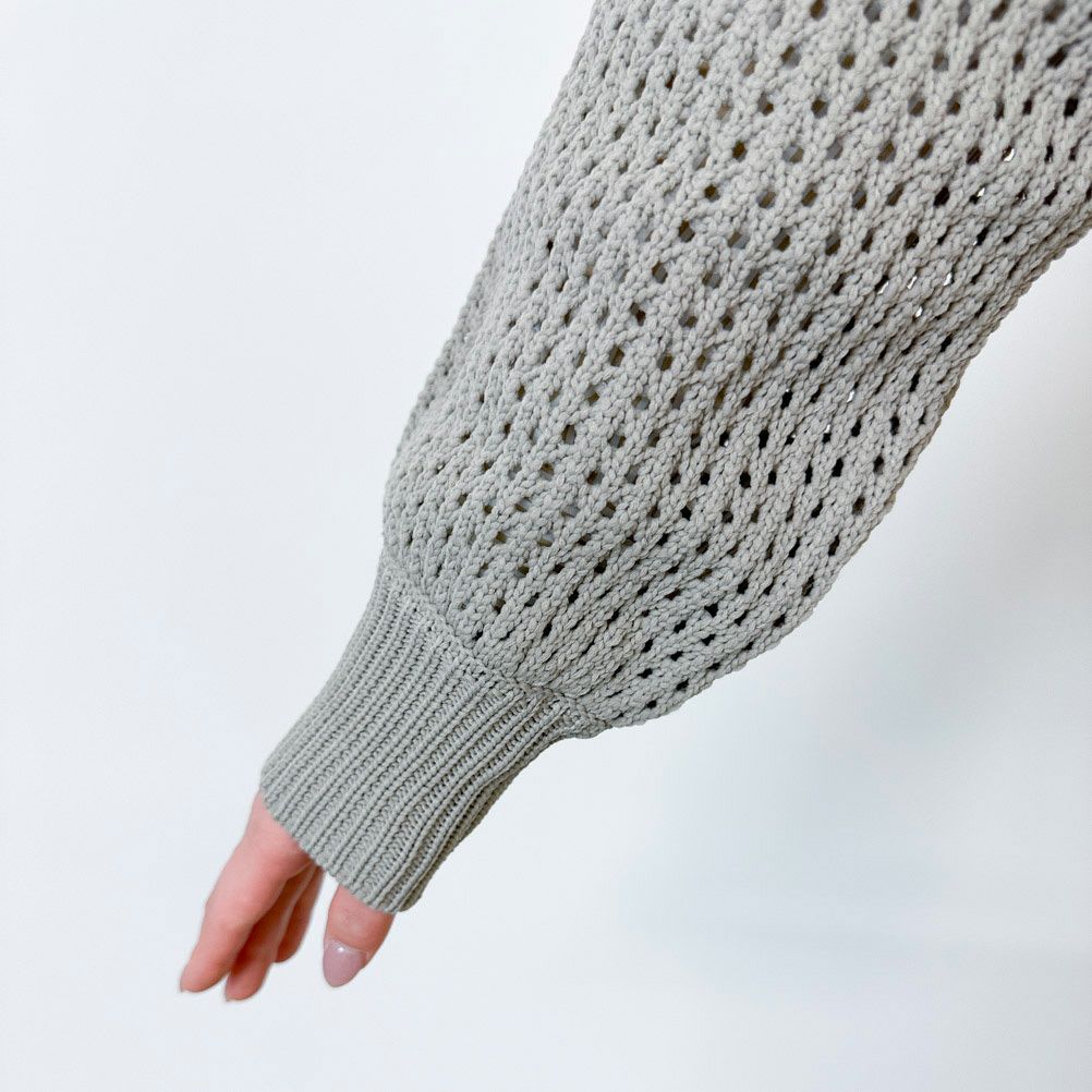 GOOD CREW メッシュニットプルオーバー レディース