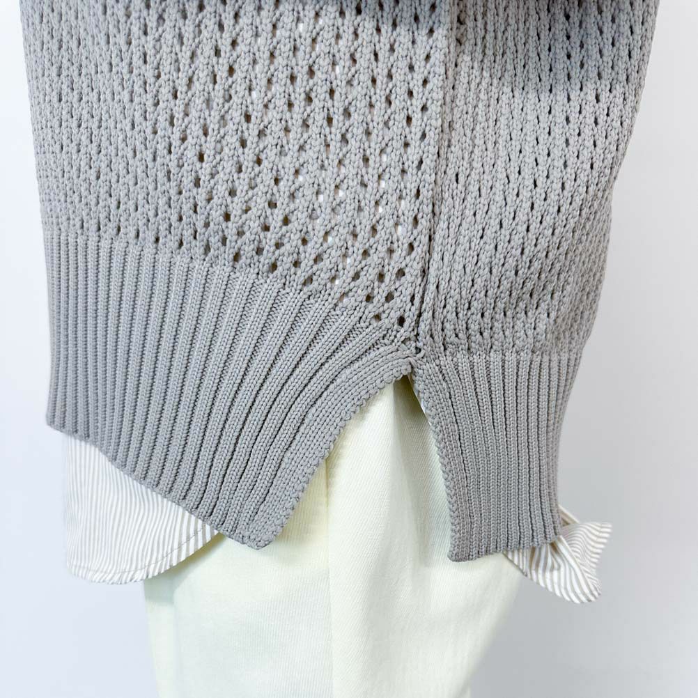 GOOD CREW メッシュニットプルオーバー レディース