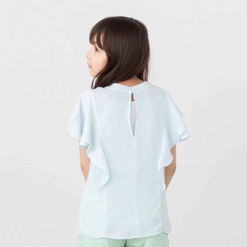 NAVY シフォンラッフルブラウス キッズ