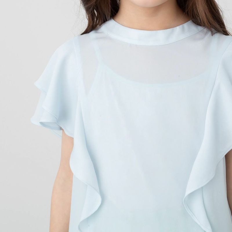 NAVY シフォンラッフルブラウス キッズ