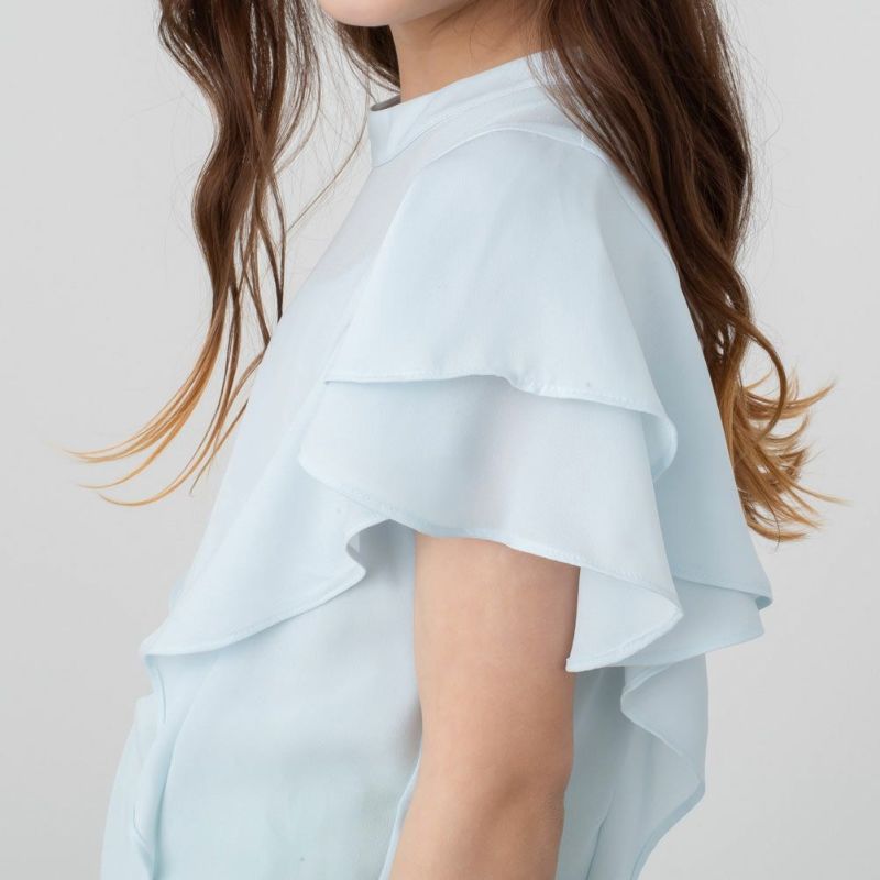 NAVY シフォンラッフルブラウス キッズ