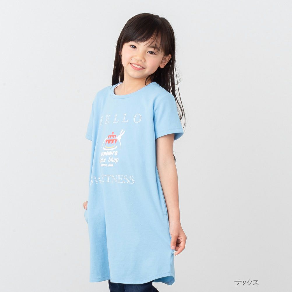 NAVY プリントチュニックTシャツ キッズ