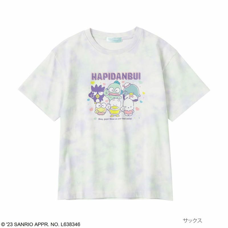 サンリオキャラクターズ はぴだんぶい タイダイプリントTシャツ キッズ