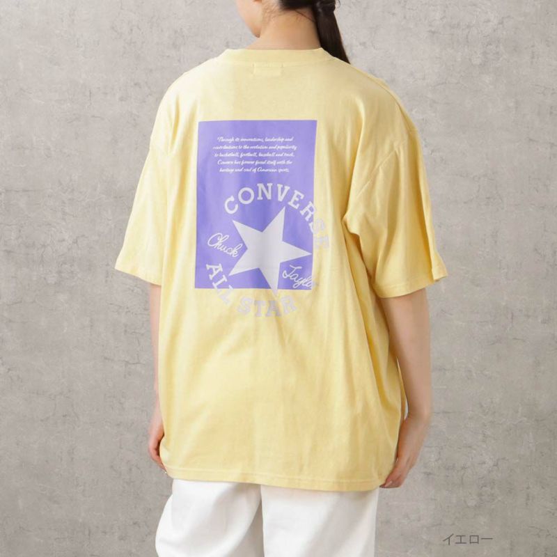 CONVERSE バックパッチロゴプリントTシャツ レディース