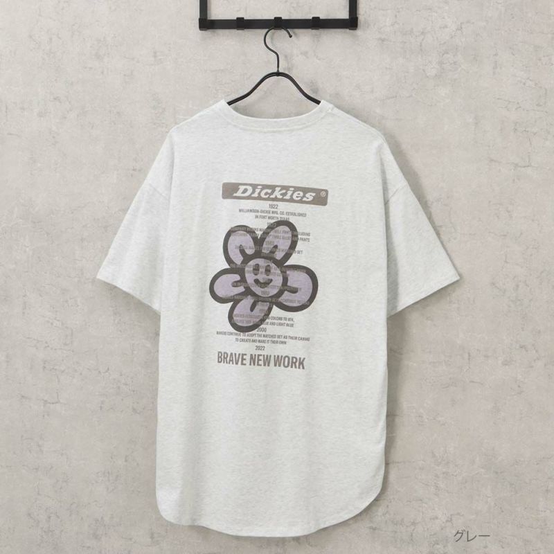 Dickies バックプリントチュニックTシャツ レディース