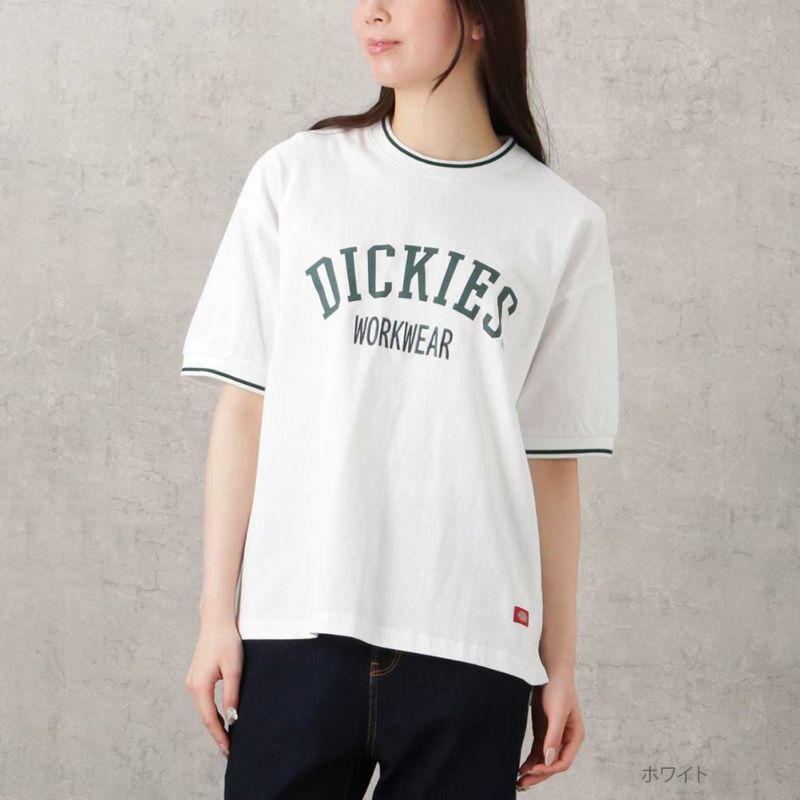 Dickies リブライン半袖Tシャツ レディース ネコポス 対応商品商品画像-2