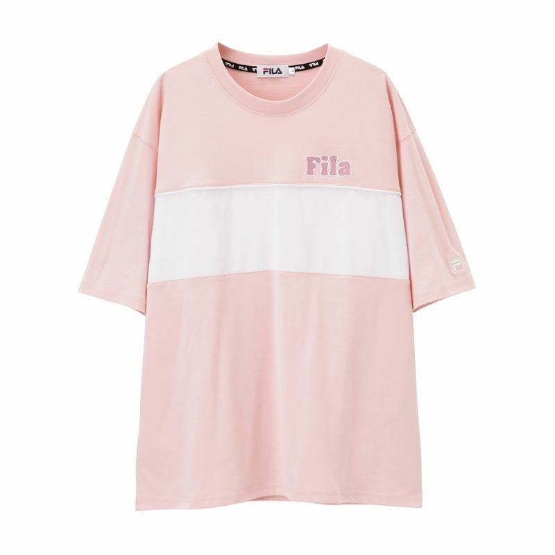 FILA パイピング切り替えTシャツ レディース