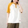 Dickies 袖配色ヘンリーネックTシャツ レディース ネコポス 対応商品