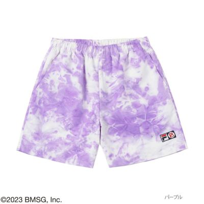 FILA×BE:FIRST コラボロゴ刺繍ハーフパンツ レディース【ストラップ1個をプレゼント】