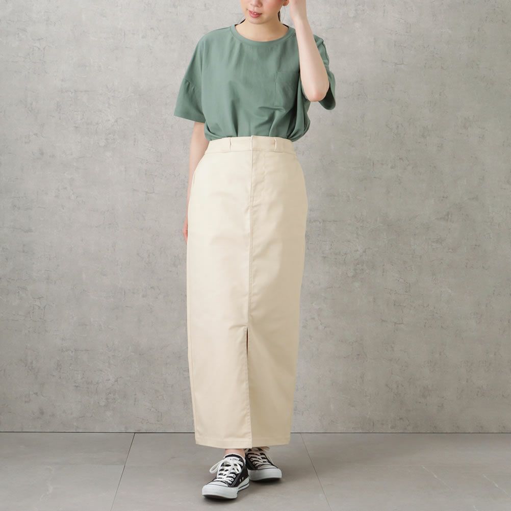 Dickies サスペンダー付きタイトスカート レディース