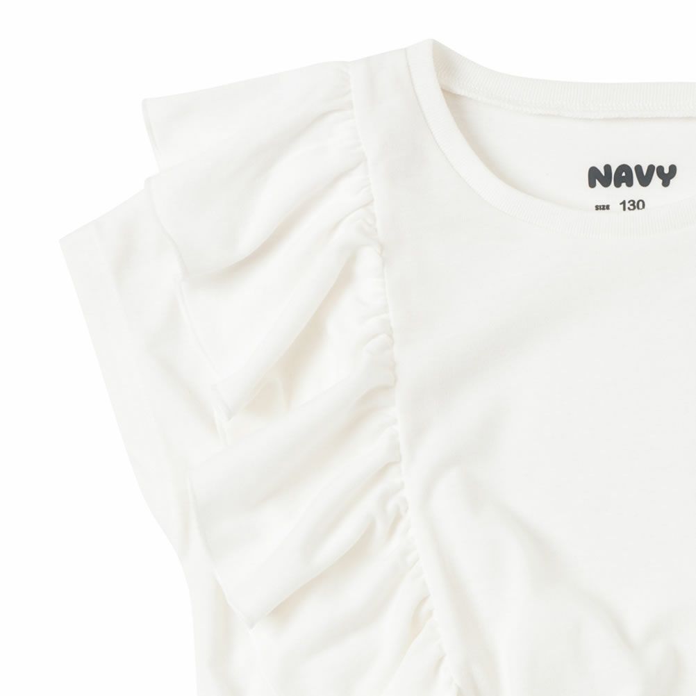 NAVY 花柄コンビワンピース キッズ商品サムネイル-7