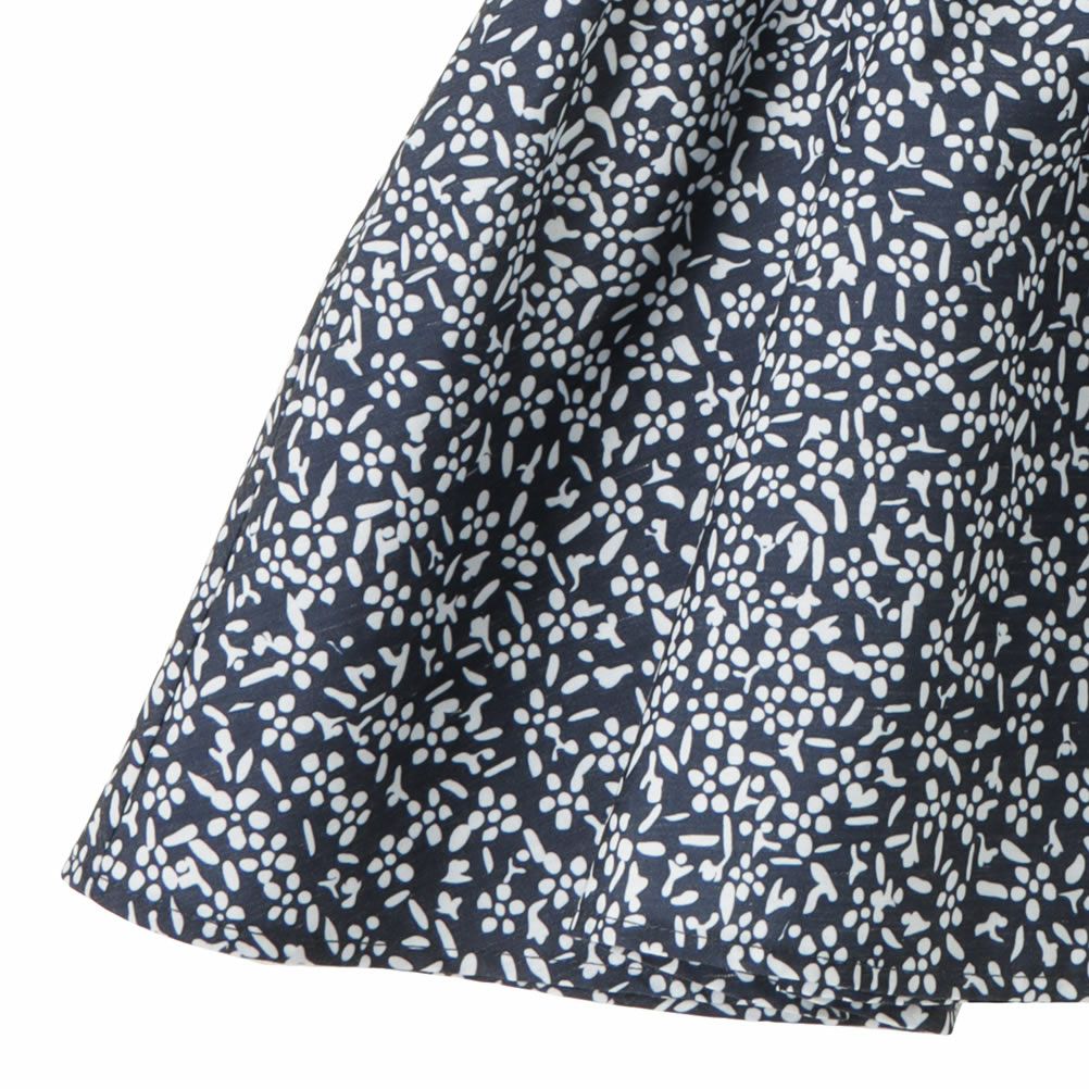 NAVY 花柄コンビワンピース キッズ商品サムネイル-8