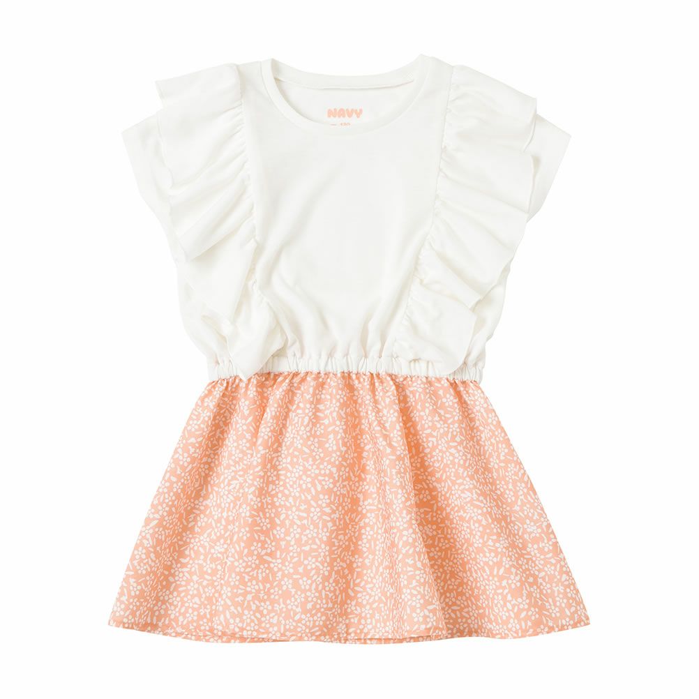 NAVY 花柄コンビワンピース キッズ商品画像-12