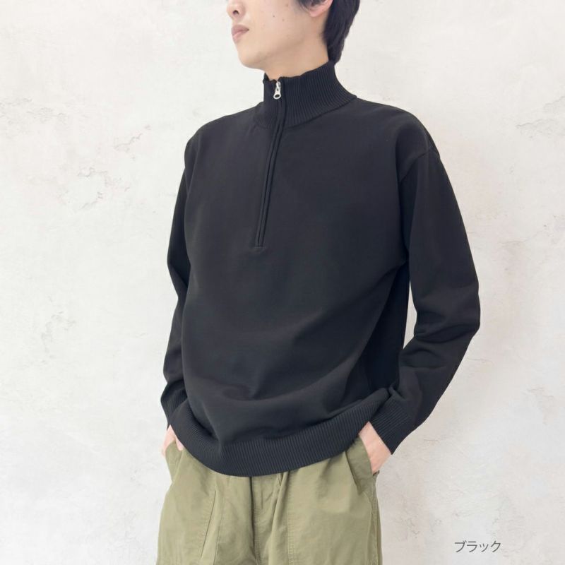 GOOD CREW  ハーフジップニット メンズ商品画像-2