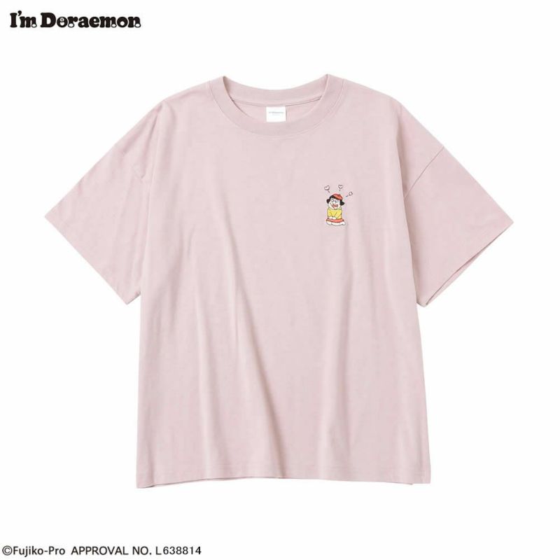 I'ｍ Doraemon アイムドラえもん ワンポイント刺繍Tシャツ レディース