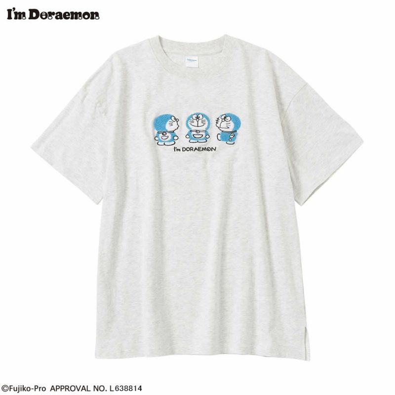 I'ｍ Doraemon アイムドラえもん サガラ刺繍Tシャツ レディース