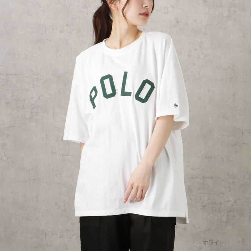 POLO BCS ツイルワッペンロゴTシャツ レディース ネコポス 対応商品商品画像-2