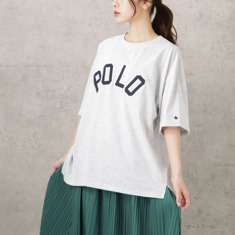 POLO BCS ツイルワッペンロゴTシャツ レディース