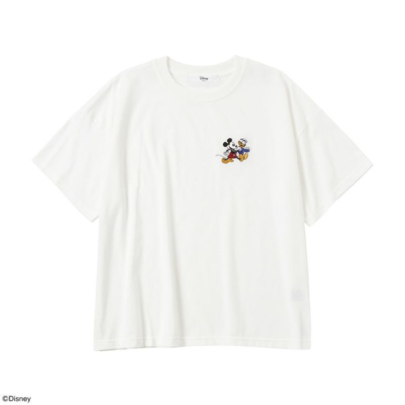 Disney / ワンポイント刺繍Tシャツ レディース ネコポス 対応商品