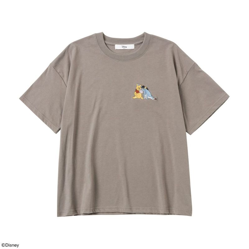 Disney / ワンポイント刺繍Tシャツ レディース