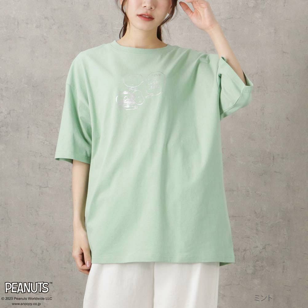 PEANUTS SNOOPY プリントTシャツ レディース