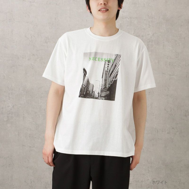 T-GRAPHICS  モードプリント半袖Tシャツ メンズ ネコポス 対応商品商品画像-2