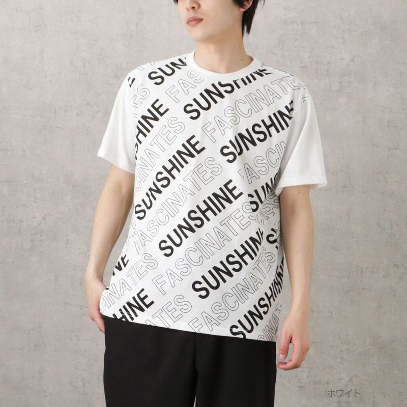 T-GRAPHICS  総柄プリント半袖Tシャツ メンズ ネコポス 対応商品商品画像-2