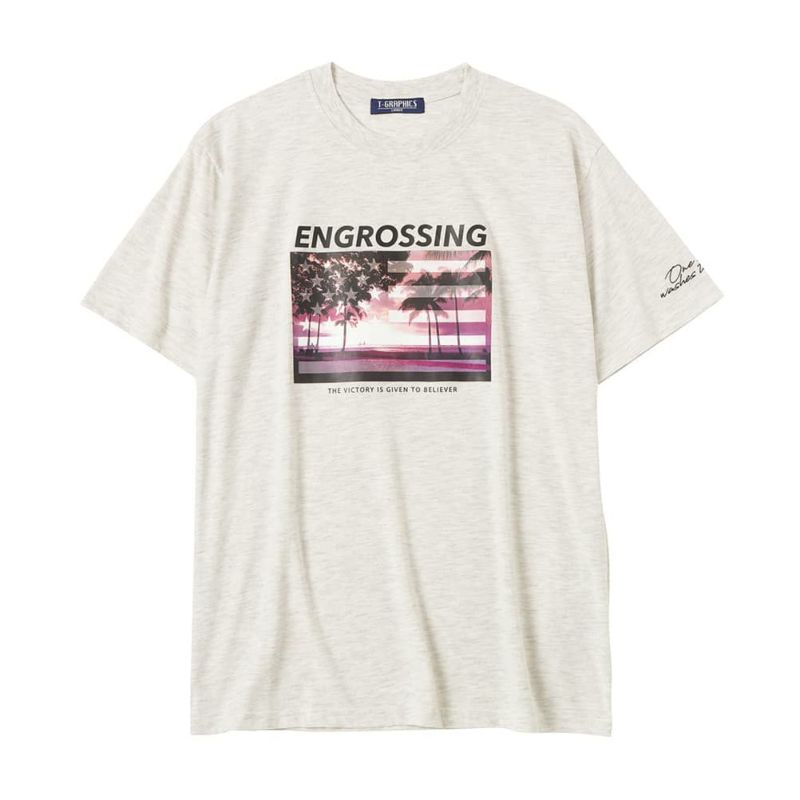 T-GRAPHICS  星条旗プリント半袖Tシャツ メンズ メール便 対応商品商品画像-4