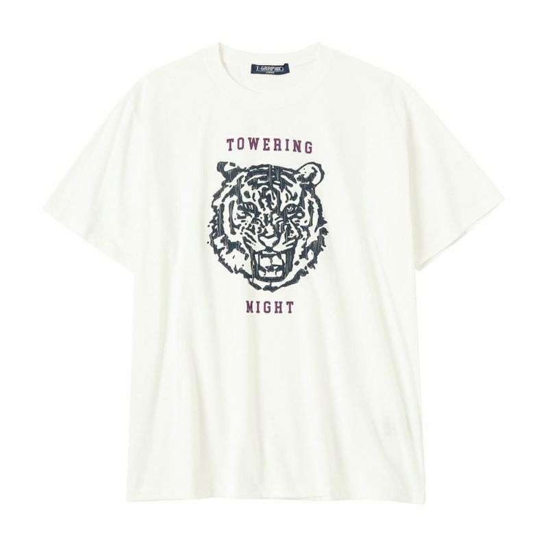 T-GRAPHICS  タイガープリント半袖Tシャツ メンズ ネコポス 対応商品商品画像-2