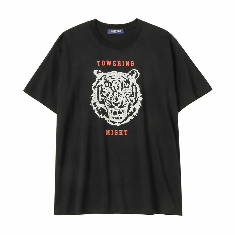 T-GRAPHICS タイガープリント半袖Tシャツ メンズ