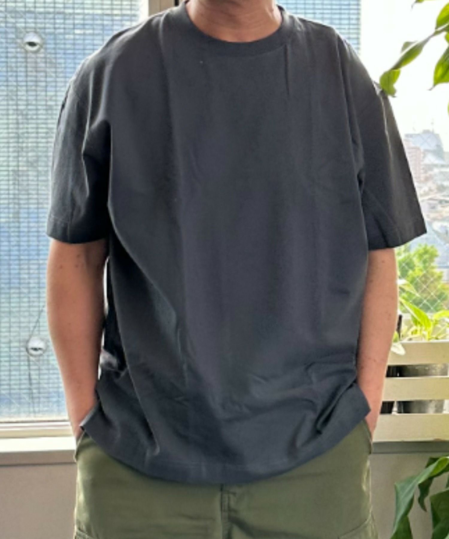 NAVY U.S.コットン100％ 無地Tシャツ メンズ メール便 対応商品商品サムネイル-1