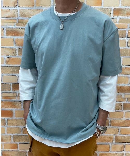 NAVY U.S.コットン100％ 無地Tシャツ メンズ メール便 対応商品商品サムネイル-5