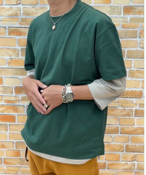 NAVY U.S.コットン100％ 無地Tシャツ メンズ メール便 対応商品商品画像-6