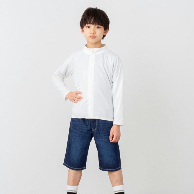 NAVY ジップ付きラッシュガード キッズ