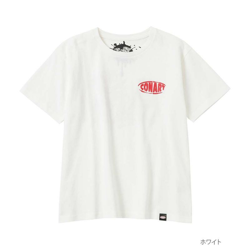 希少になる CONART ロゴプリント半袖Tシャツ キッズ トップス