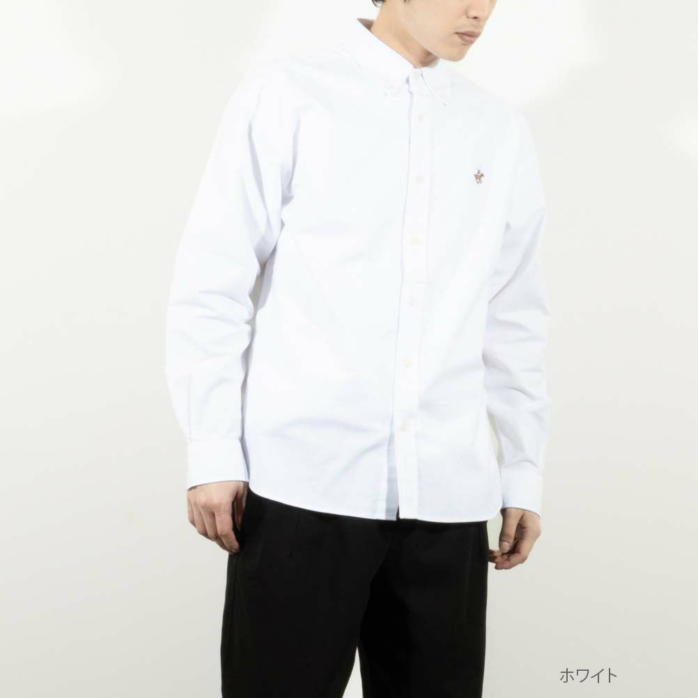BEVERLY HILLS POLO CLUB オックスボタンダウンシャツ メンズ