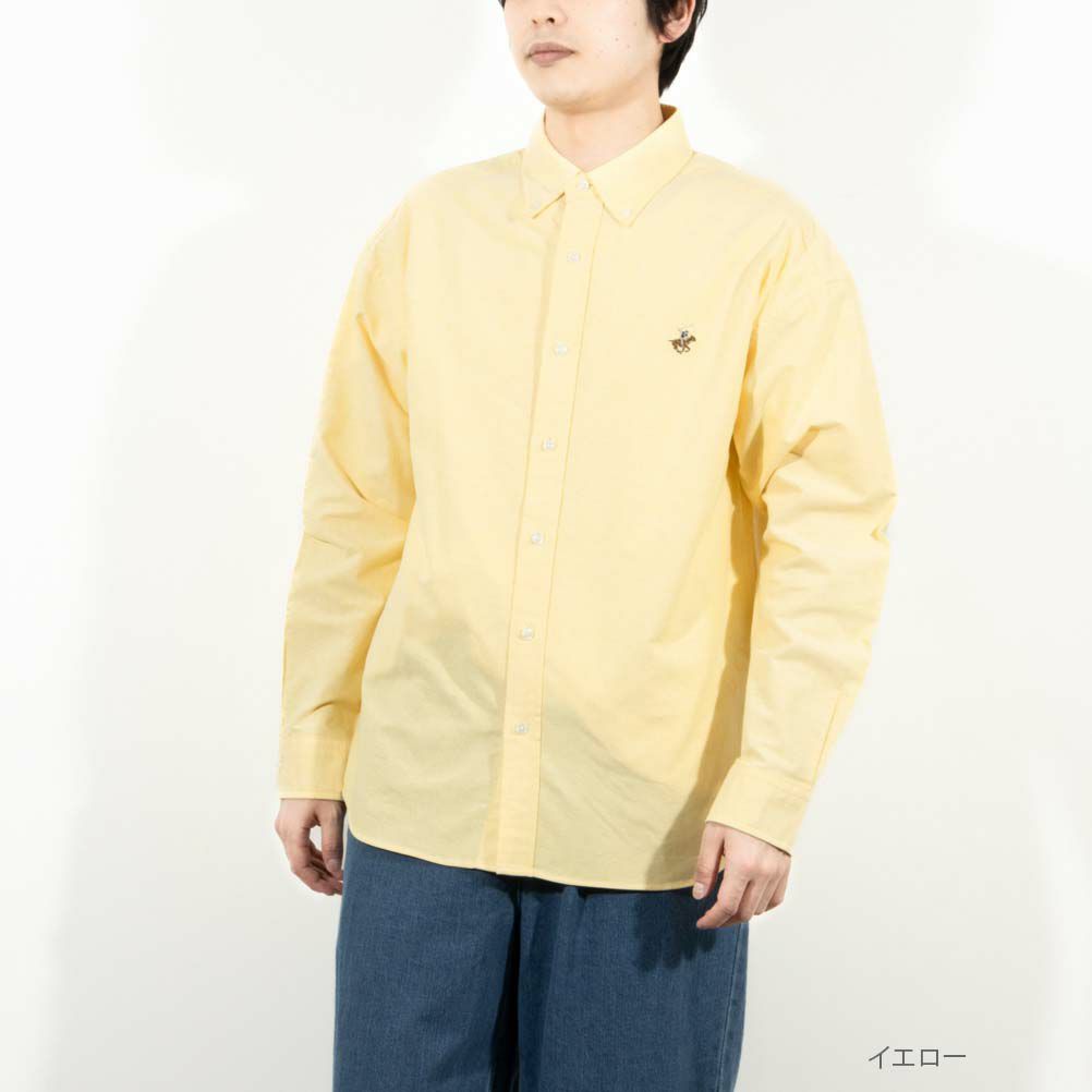 BEVERLY HILLS POLO CLUB オックスボタンダウンシャツ メンズ