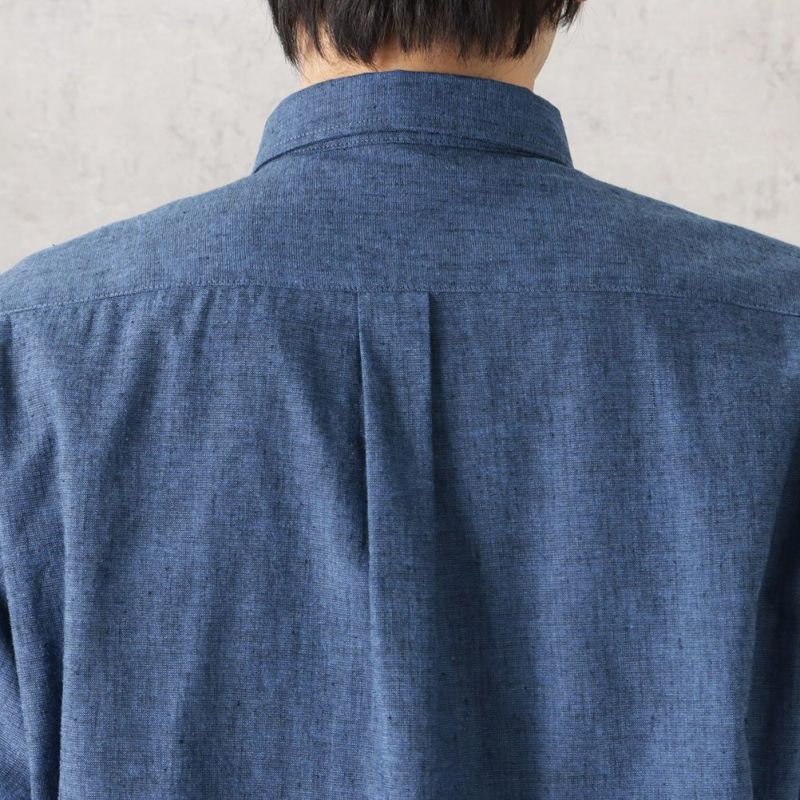 [期間限定価格]NAVY SOLOTEX(R)使用 リネンブレンド7分袖シャツ メンズ商品画像-15