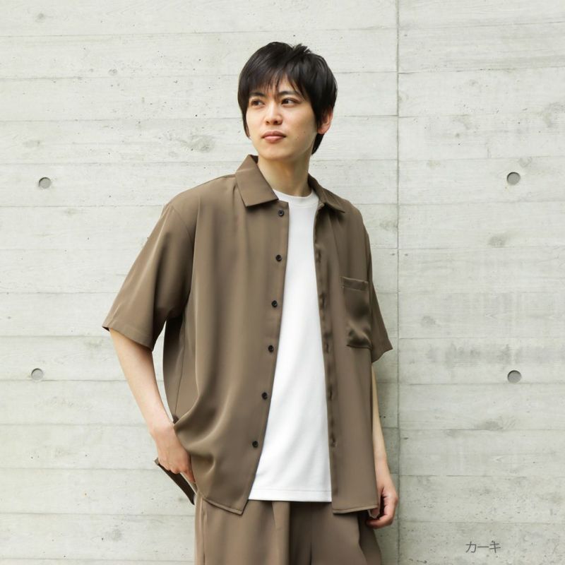 URBAN COLLECTION ドレープツイルルーズシャツ メンズ商品画像-1