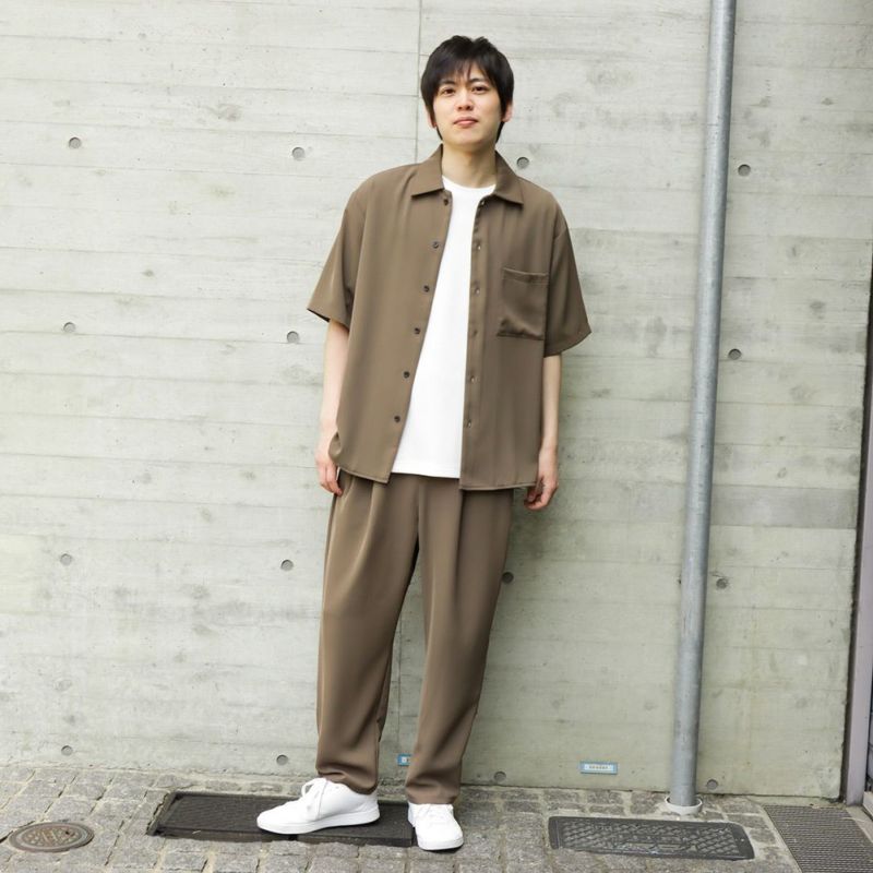 URBAN COLLECTION ドレープツイルルーズシャツ メンズ商品画像-4