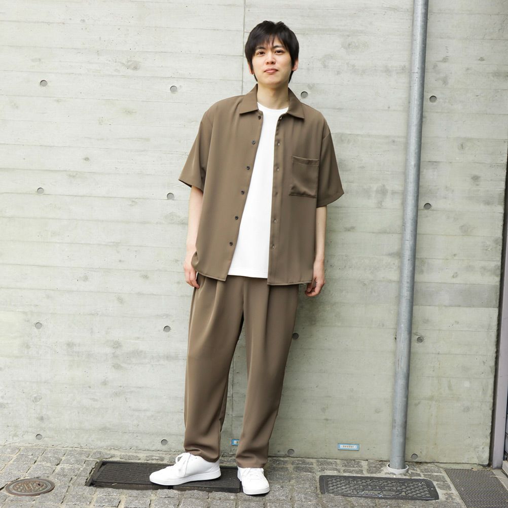 URBAN COLLECTION ドレープツイルルーズシャツ メンズ