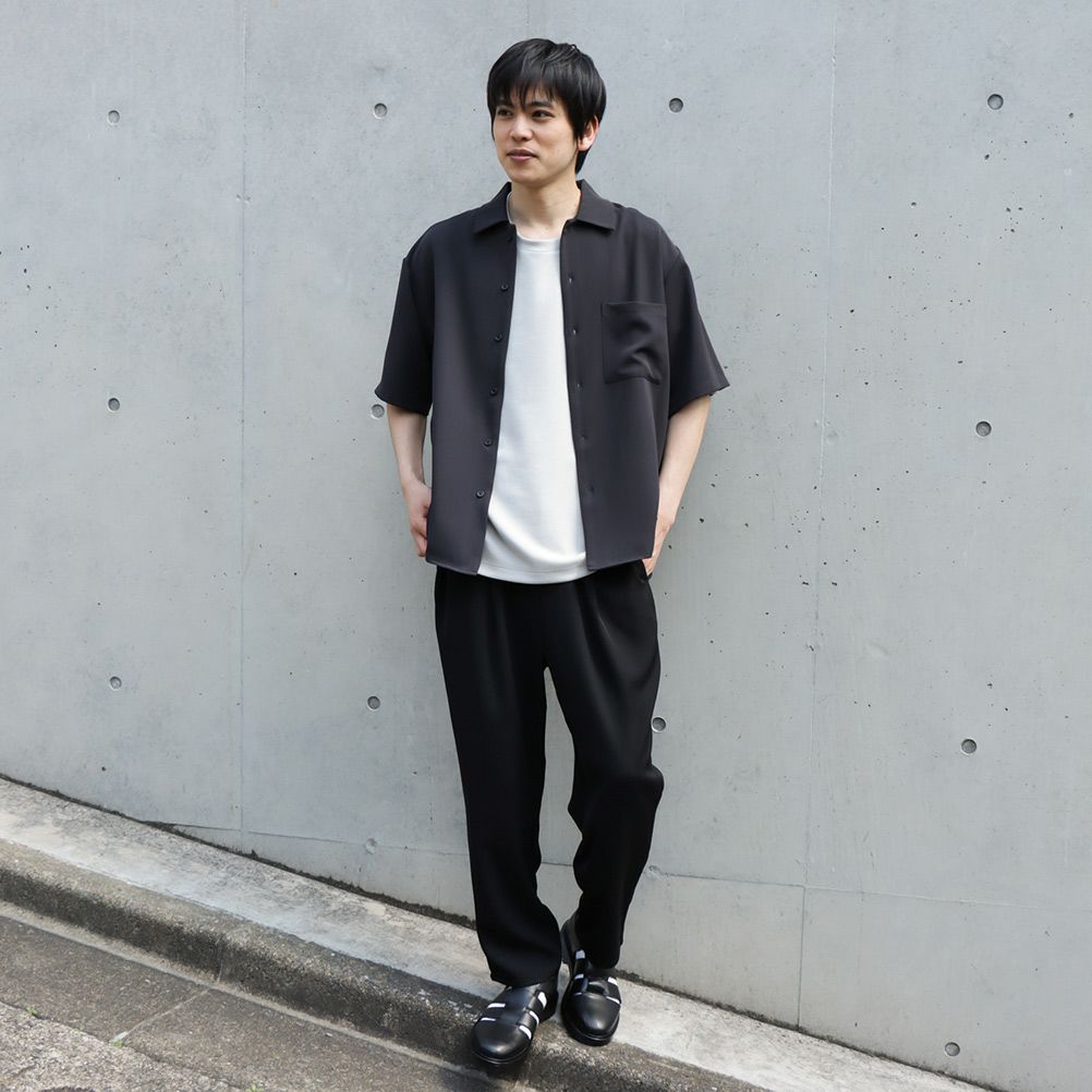 URBAN COLLECTION ドレープツイルルーズシャツ メンズ