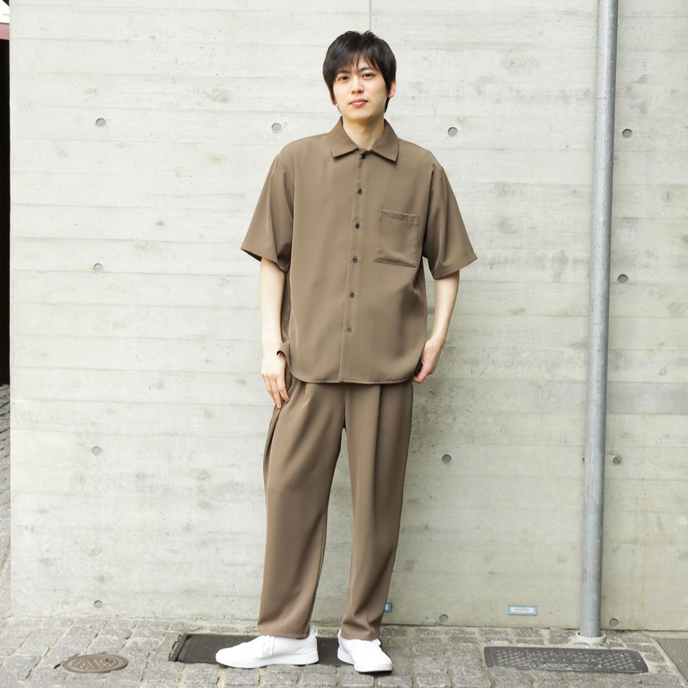 URBAN COLLECTION ドレープツイルルーズシャツ メンズ