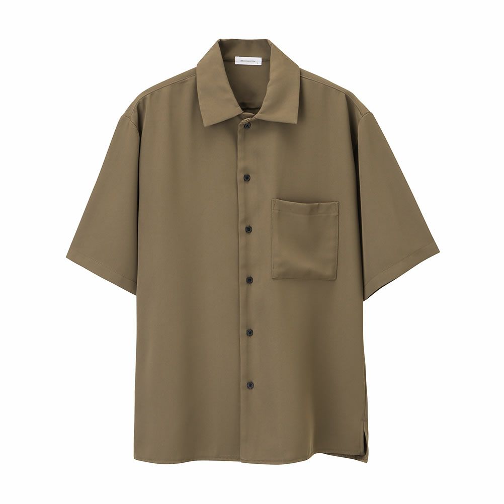 URBAN COLLECTION ドレープツイルルーズシャツ メンズ