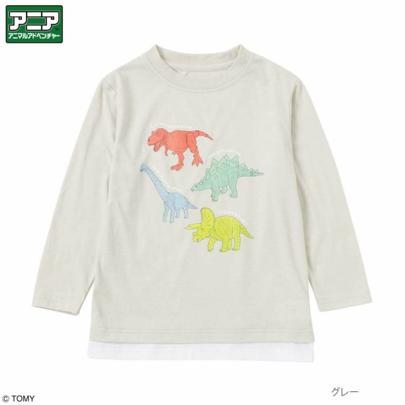 [期間限定価格]アニア アニマルアドベンチャー プリントロングスリーブTシャツ キッズ メール便 対応商品商品画像-1