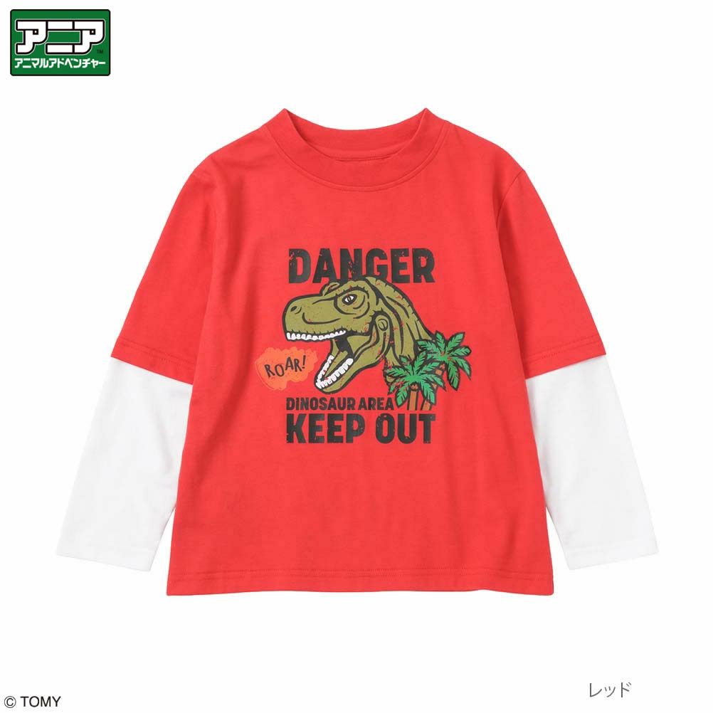 [期間限定価格]アニア アニマルアドベンチャー プリントロングスリーブTシャツ キッズ メール便 対応商品商品サムネイル-1