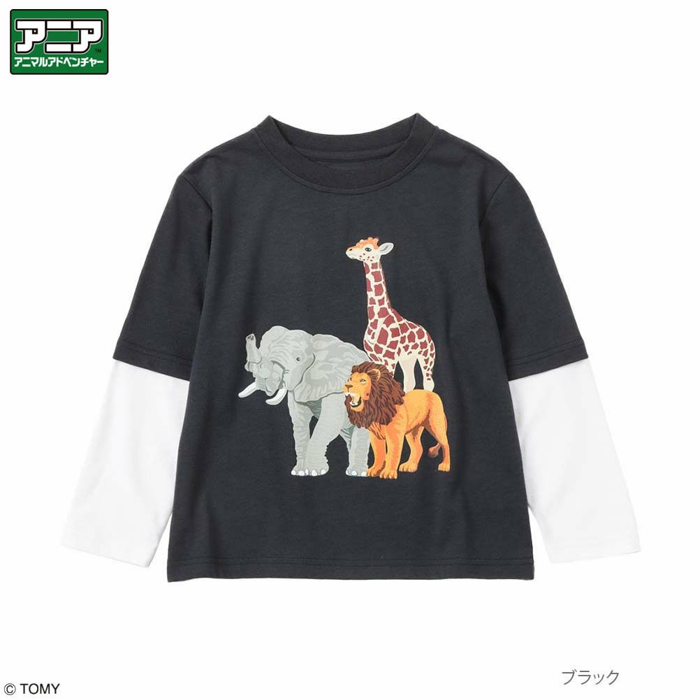 [期間限定価格]アニア アニマルアドベンチャー プリントロングスリーブTシャツ キッズ メール便 対応商品商品サムネイル-2