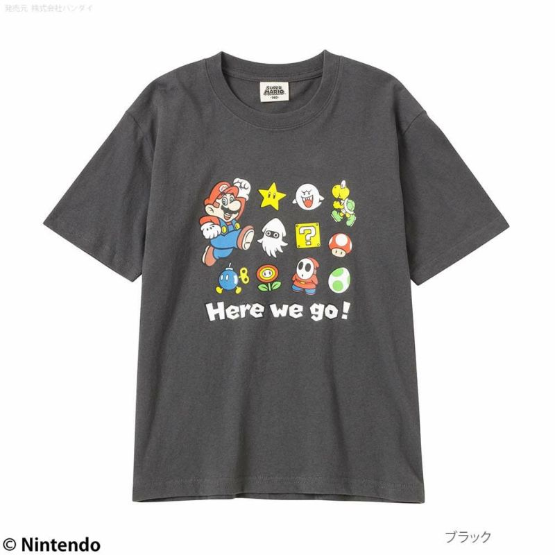 スーパーマリオ プリントTシャツ キッズ ネコポス 対応商品商品画像-1