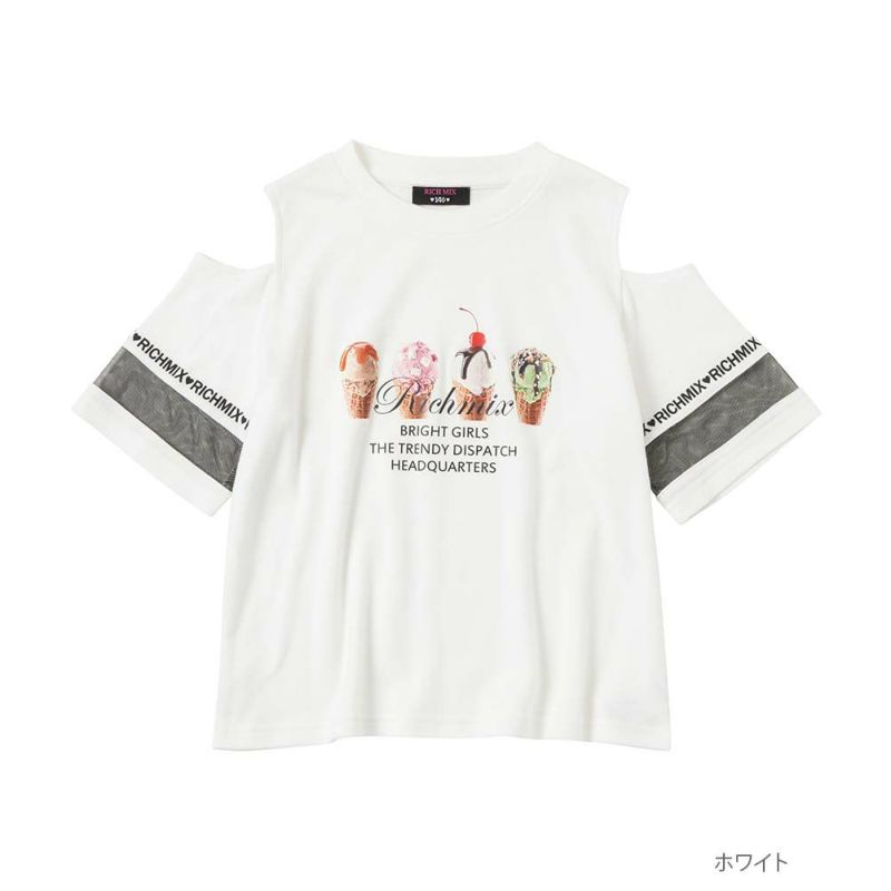 RICH MIX スムース肩開きTシャツ キッズ ネコポス 対応商品